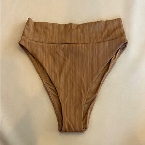 Arie Brown High-Waisted Bikini Bottom